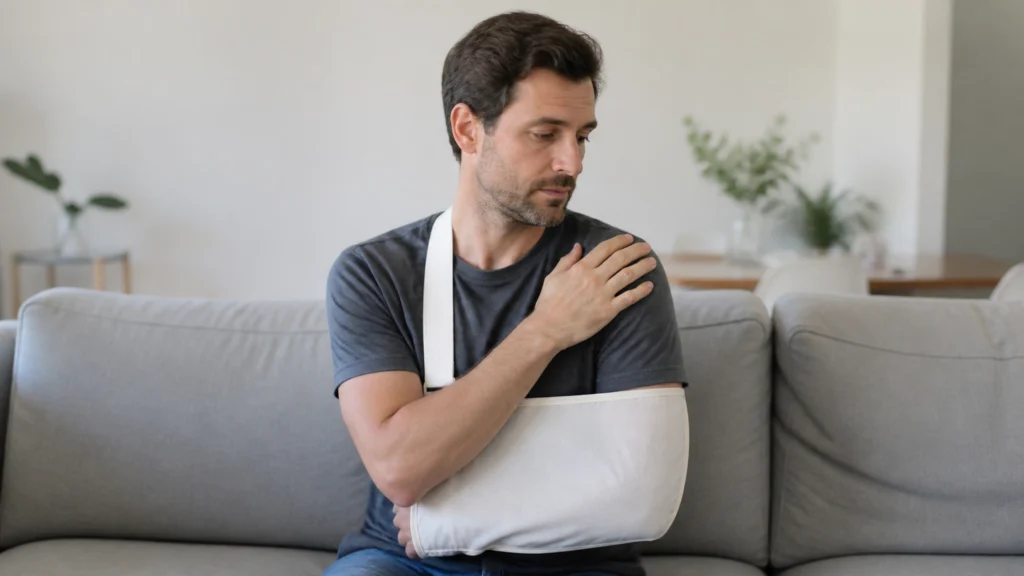 Illustration éditoriale pour l’article « Durée douleur fracture trochiter : étapes de votre guérison »