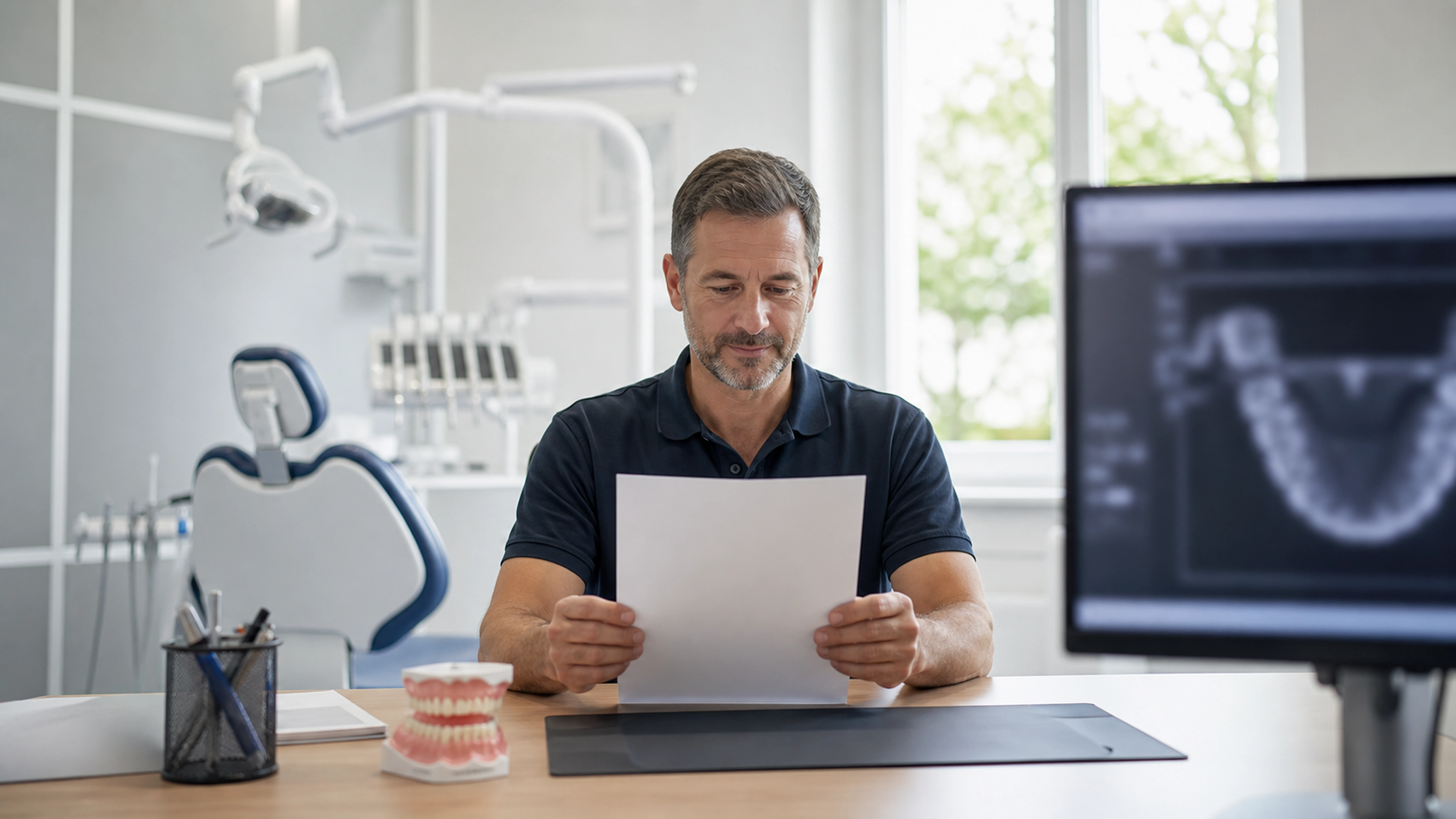 Illustration éditoriale pour l’article « Remboursement scanner dentaire : guide des prises en charge »