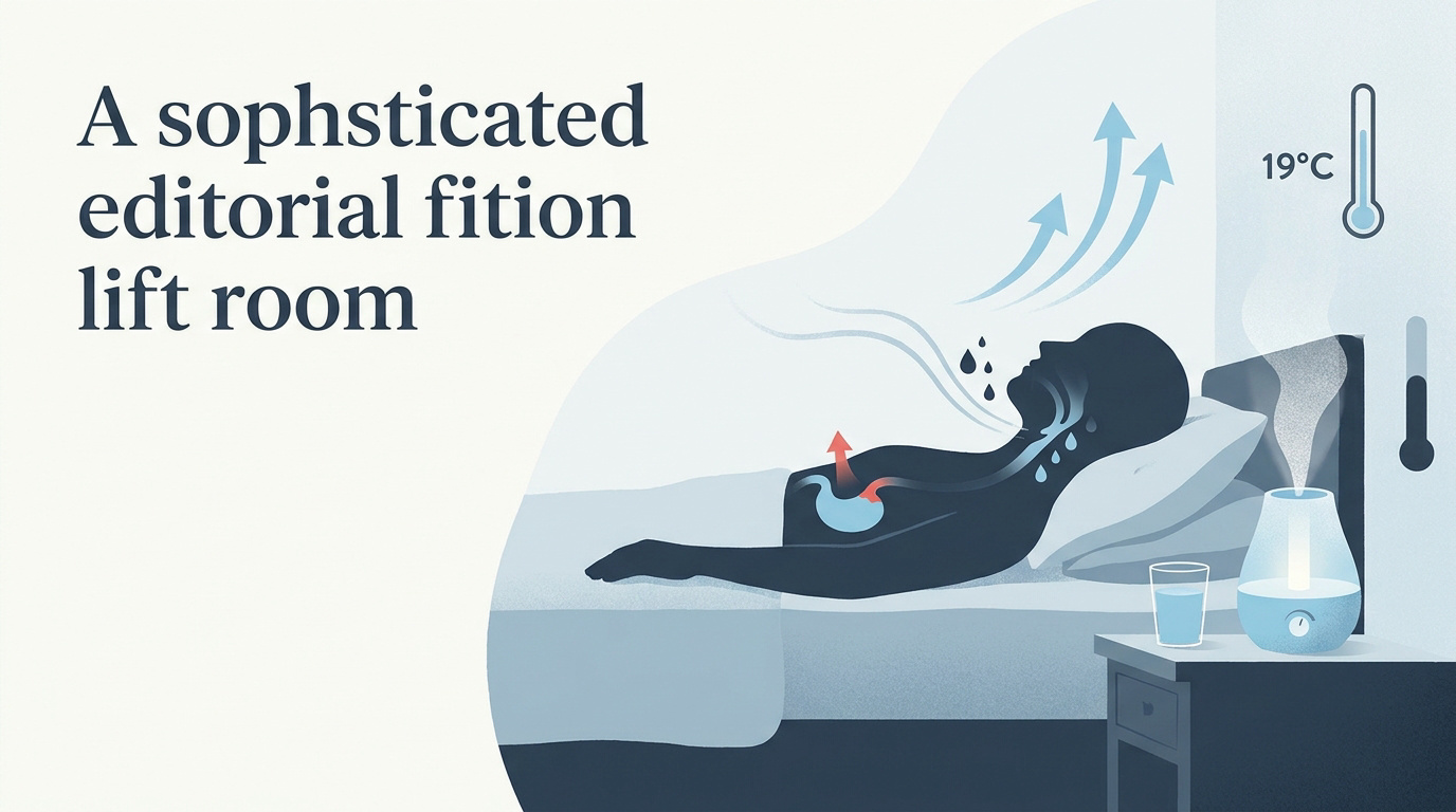 Position de sommeil inclinée pour réduire le reflux et le mucus nocturne